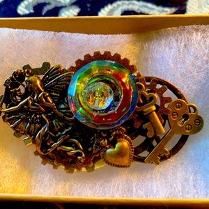 Steampunk vintage brooch for ladies or gents.